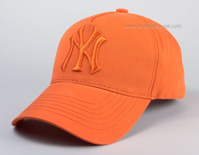 Бейсболка тракер вышивка NY темно-оранжевый 4050-10